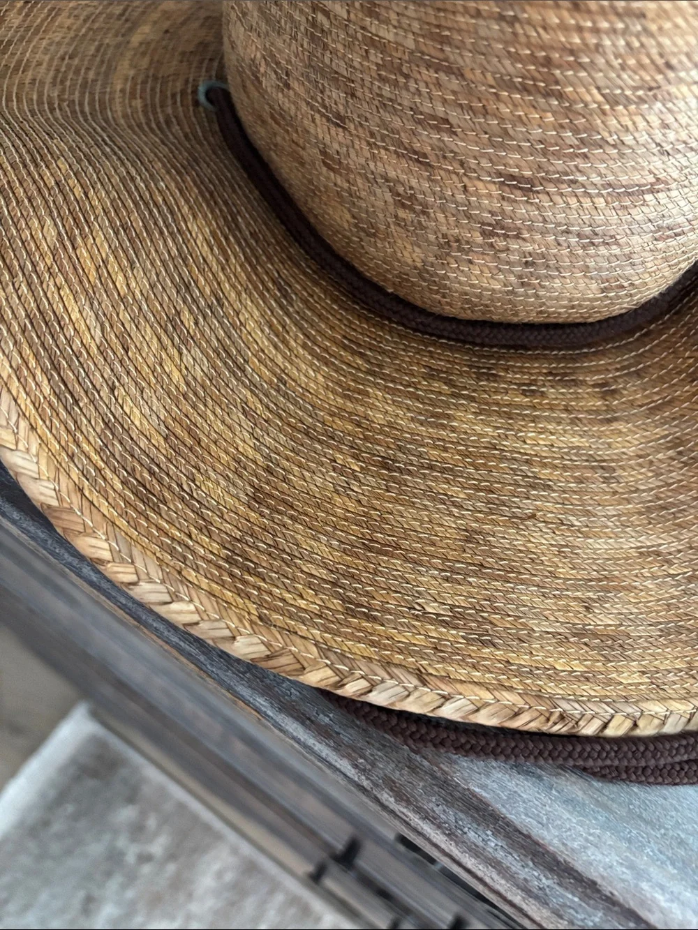 Tula hand-made palm fiber outback style hat Made in Mexico Austin Texas one size